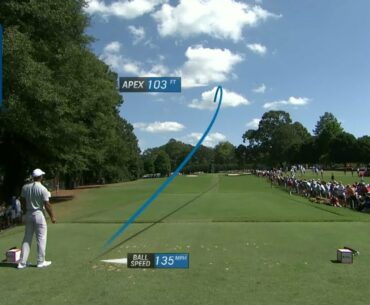 Tiger Woods' shot trails from 2018 TOUR Championship