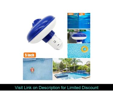 Floating swimming pool accessories 5 inch floating chlorine gas distributor disinfectant swimming p