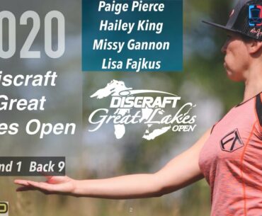 2020 DISCRAFT GREAT LAKES OPEN | RD1B9 | Pierce, King, Gannon, Fajkus | GKPRO Disc Golf DGLO