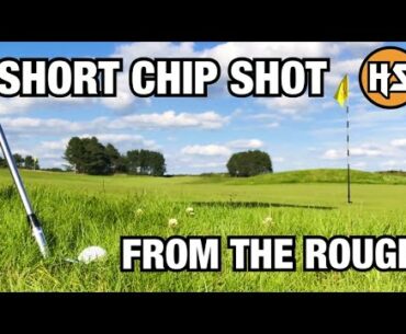 HOW TO PLAY A SHORT SIDED CHIP SHOT FROM THE ROUGH | Best Short Game Golf Tips