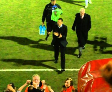 Gus Poyet Celebrating at Dagenham
