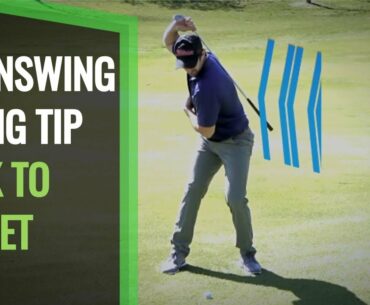 Golf Downswing Sequence: Keep Back to Target for Smooth Power