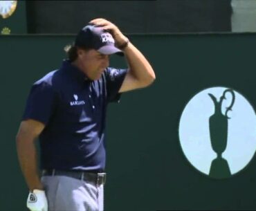 Phil Mickelson Tees Off His Third Round