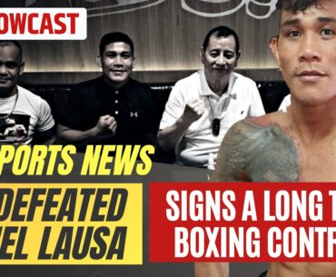 Undefeated Pinoy Boxer and Former UFC Fighter JENEL LAUSA Signs a  Boxing Management Contract