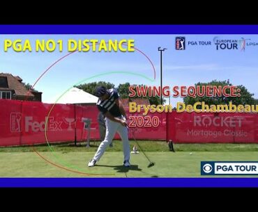 PGA NO1 Drive Distance "Bryson DeChambeau"  Driver Swing Sequence, Face on Super Slow Motion 2020