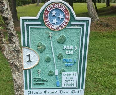 Steele Creek Park Disc Golf Course - 9 Hole Vlog - Best Shot -2