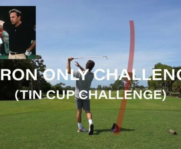 7 IRON ONLY CHALLENGE (Tin Cup Challenge) w/ shot tracer