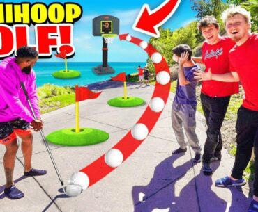 INSANE 2HYPE  Mansion Mini-Golf TRICKSHOT BASKETBALL
