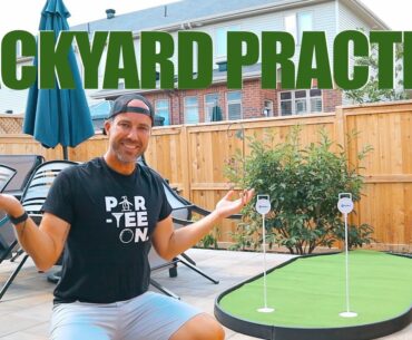 My Backyard Putting Practice | Hona Golf Putting Green Review