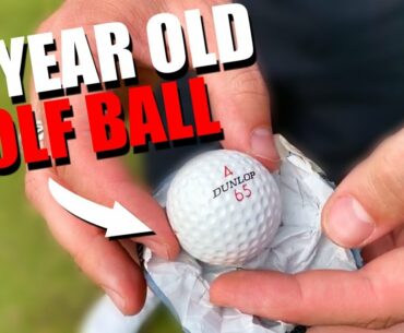 THIS GOLF BALL GOES HOW FAR? OLD BALL vs NEW BALL WITH PETER FINCH