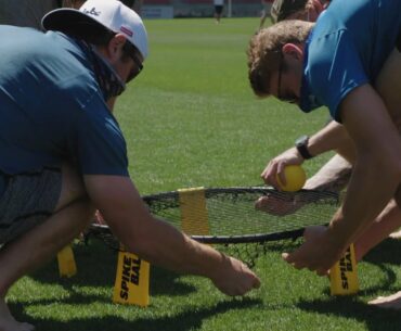 Inside the Bubble: Bruins play spike ball
