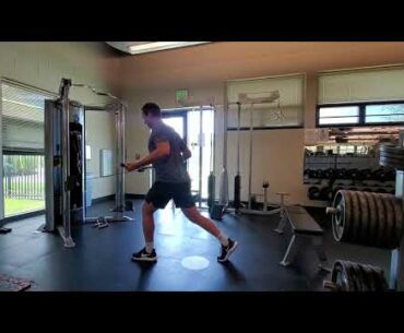 Cable (Wide Grip) Split Stance Pull