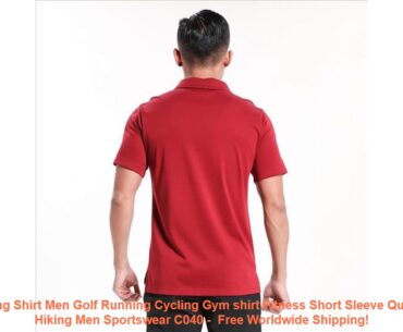 Sport Training Shirt Men Golf Running Cycling Gym shirt Fitness Short