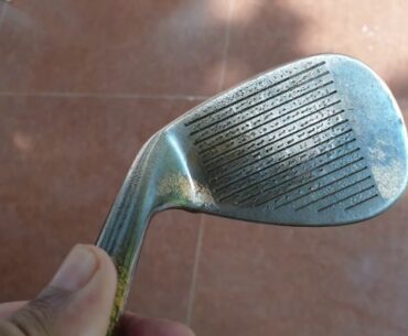 RARE old Cleveland Becu SAND WEDGE with "DIY Custom Grooves"