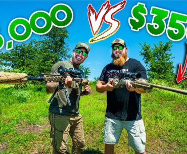 $350 Walmart Rifle VS $5,000 Sniper Rifle - Shocking Results