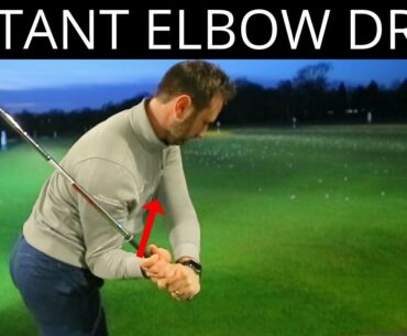 HOW TO TRAIN YOUR RIGHT ELBOW IN YOUR DOWNSWING WITH THIS BASIC TIP