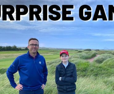 we surprise a young golfmate for a money match