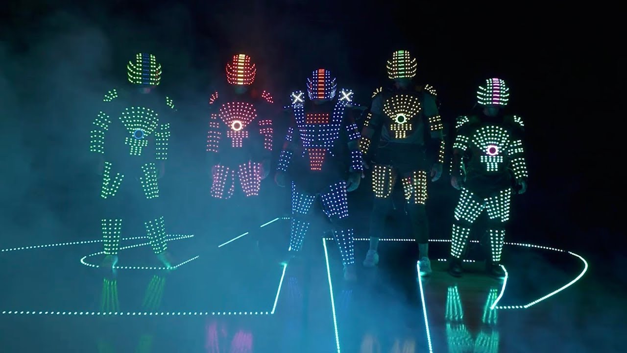 Glow In The Dark Trick Shots | Dude Perfect Glow In The Dark Trick Shots | Dude Perfect