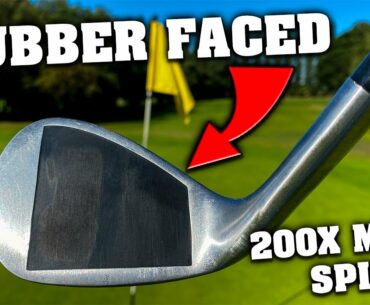 THE ILLEGAL RUBBER FACED WEDGE!!  (RAPID BACKSPIN!!)