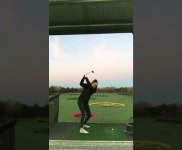 TOPGOLF high score shot with hybrid!!