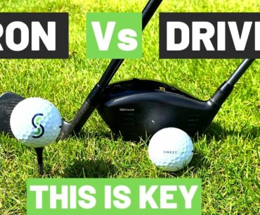 THE DIFFERENCE DRIVER SWING V IRON SWING ON THE GOLF COURSE!
