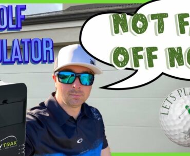 Skytrak golf simulator ( MY DIY GOLF ROOM )