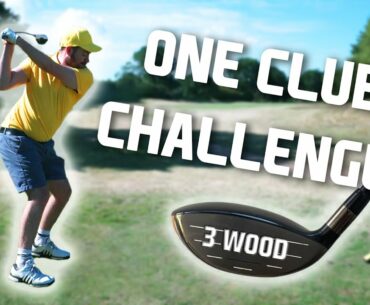 HARD 1 CLUB CHALLENGE WITH A LOT OF WATER | 3 WOOD