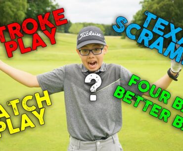 Golf Scoring Methods Explained!! Stroke play, match play, Texas scramble all explained in this video
