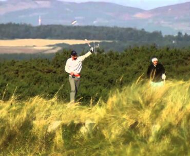Michael Phelps Throws His Golf Club