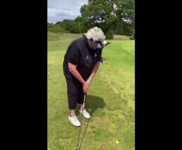 Dame Laura Davies - Chip with Hybrid or Rescue
