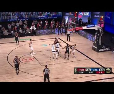 Damian Lillard with a Deep 3 vs. Mavericks