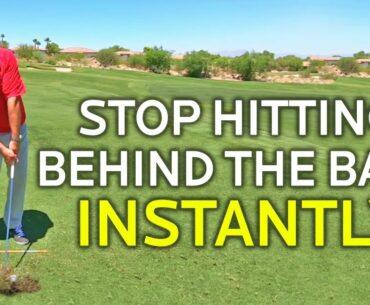 HOW TO STOP HITTING BEHIND THE BALL INSTANTLY (No Joke)