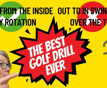 THE BEST GOLF SWING DRILL EVER - IMPROVE YOUR TAKEAWAY, BODY ROTATION AND SWING FROM THE INSIDE