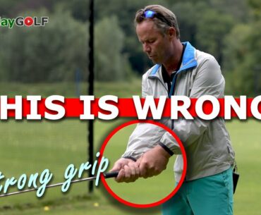 A strong golf grip is bad, and here's why!