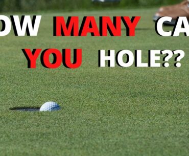 SET A BENCH MARK ON YOUR PUTTING!!!