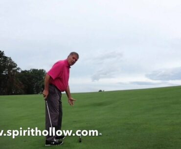 Golf ball above your feet