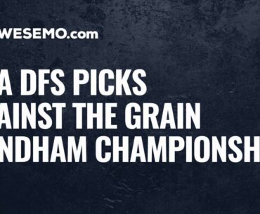 PGA DFS Picks & Fades: Against The Grain 2020 Wyndham Championship