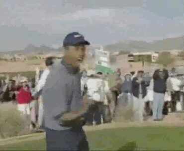 Tiger Woods Swinging