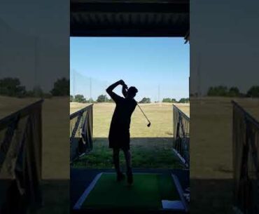Golf Swing Fade 4 Iron