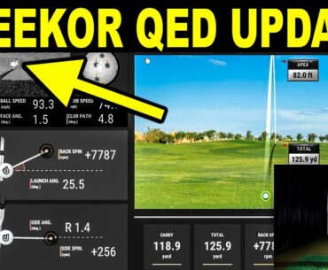 UNEEKOR QED UPDATE - NEW Club Head Stickers & Altitude (Golf Simulator)