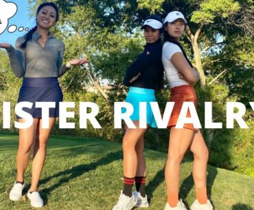HITTING WITH OUR EYES CLOSED - Girls Golf Vlog