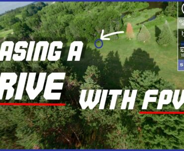 FPV Drone Chasing a GOLF BALL