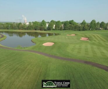 Turtle Creek Golf Course - 3rd hole aerial fly over video