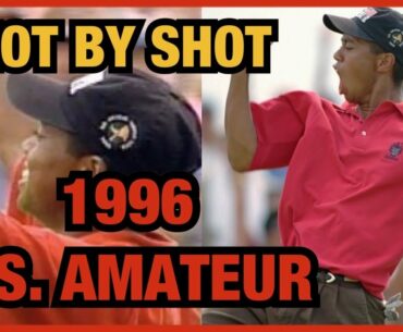 Tiger Woods | 1996 U.S. AMATEUR CHAMPIONSHIP MATCH | Back 9 | SHOT BY SHOT