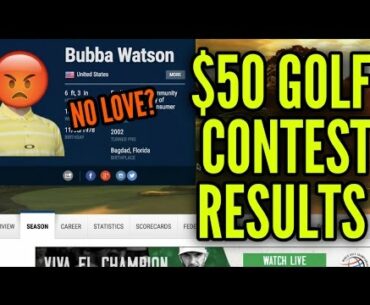 $50 Golf Contest Results + New Contest Details