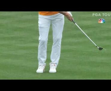 Rickie Fowler's Ball at Rest Rolls into the Penalty Area - Golf Rules