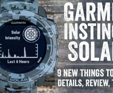 Garmin Instinct Solar Review: 9 New Things to Know!
