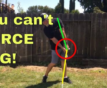 Why you can't force LAG in the golf swing