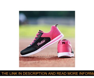 Review Air Mesh Woman Shoes Fly Weaving Women Sport Sneaker Hidden Heels Women's Sports Shoes Outdo