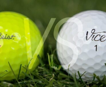4-Piece Golf Ball Test // Vice Pro+ VS. ProV1X